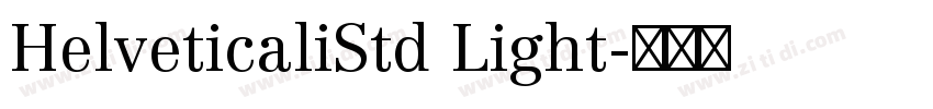 HelveticaliStd Light字体转换
